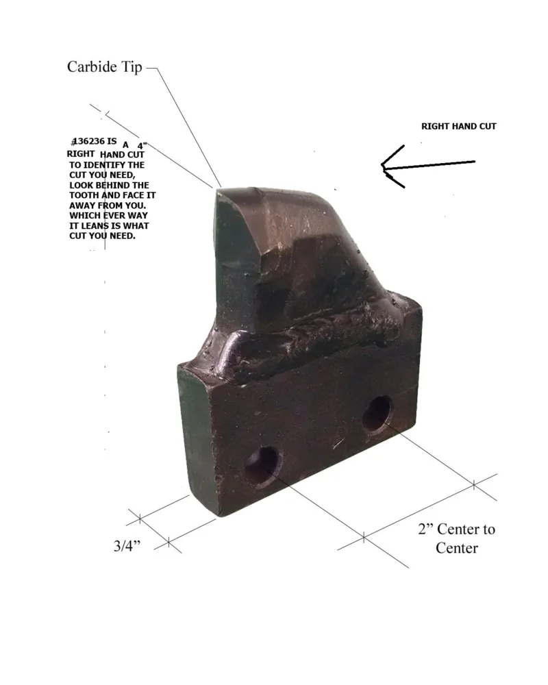 CARBIDE TRENCHER TOOTH